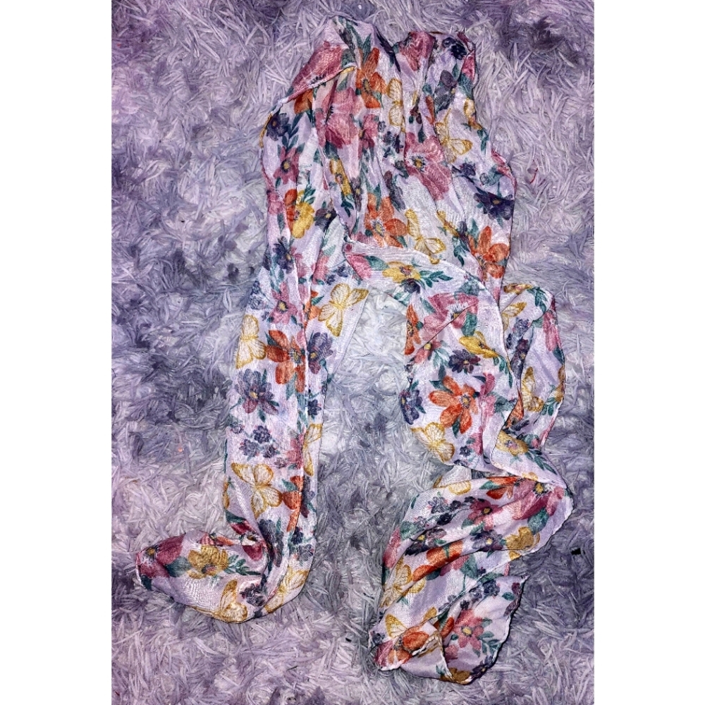 Lightweight Floral Spring Scarf